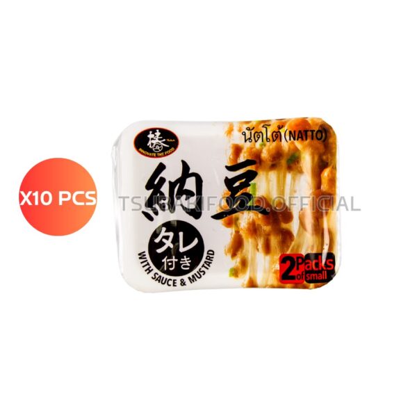 NATTO WITH NATTO SEASONING 40 กรัม (แพ็คคู่) x10คู่